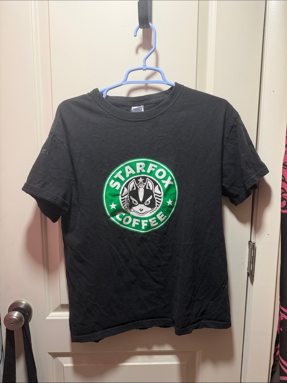 Starfox Coffee Logo Graphic Tee in Black and Green